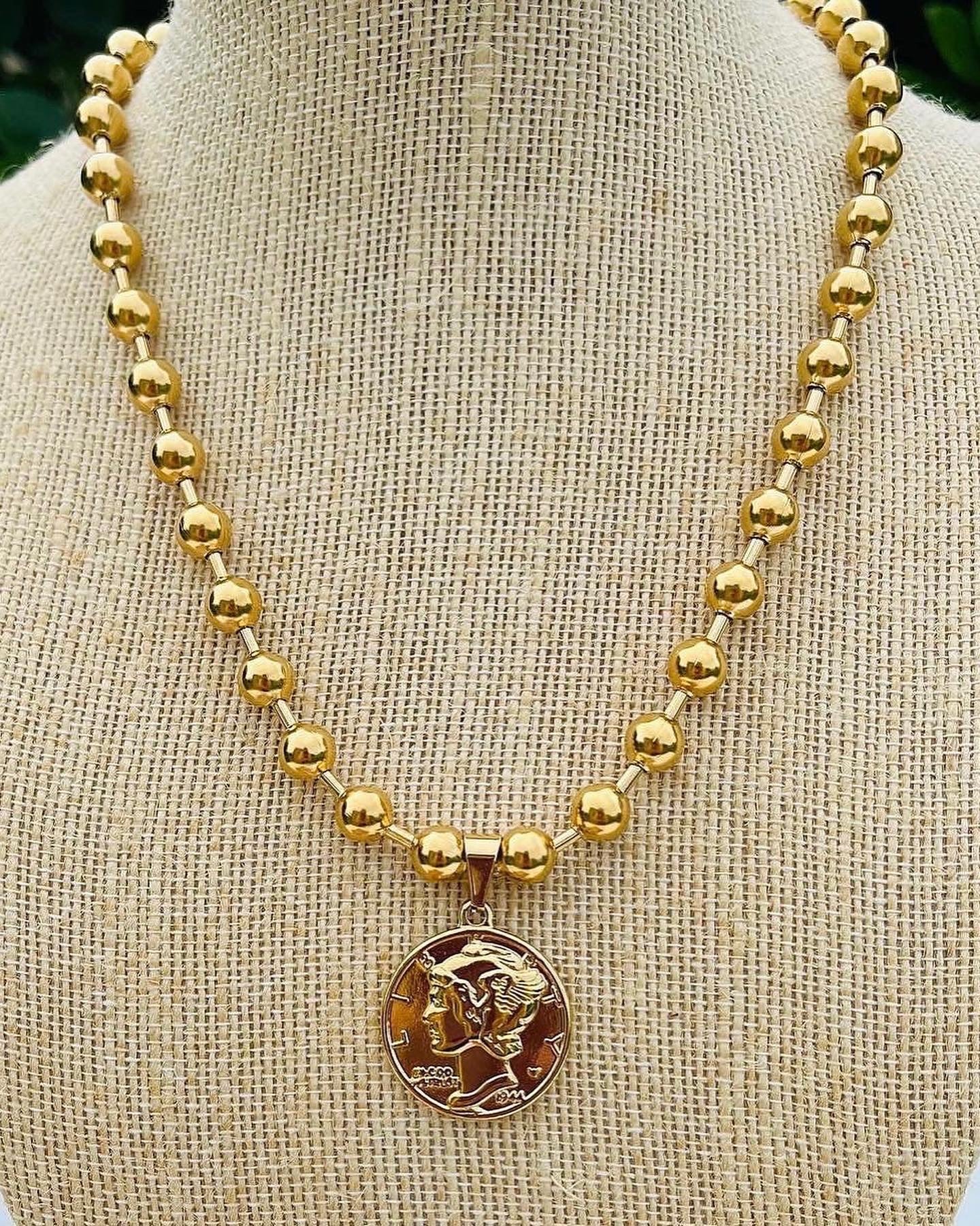 Colección Cadena ball chain medallón