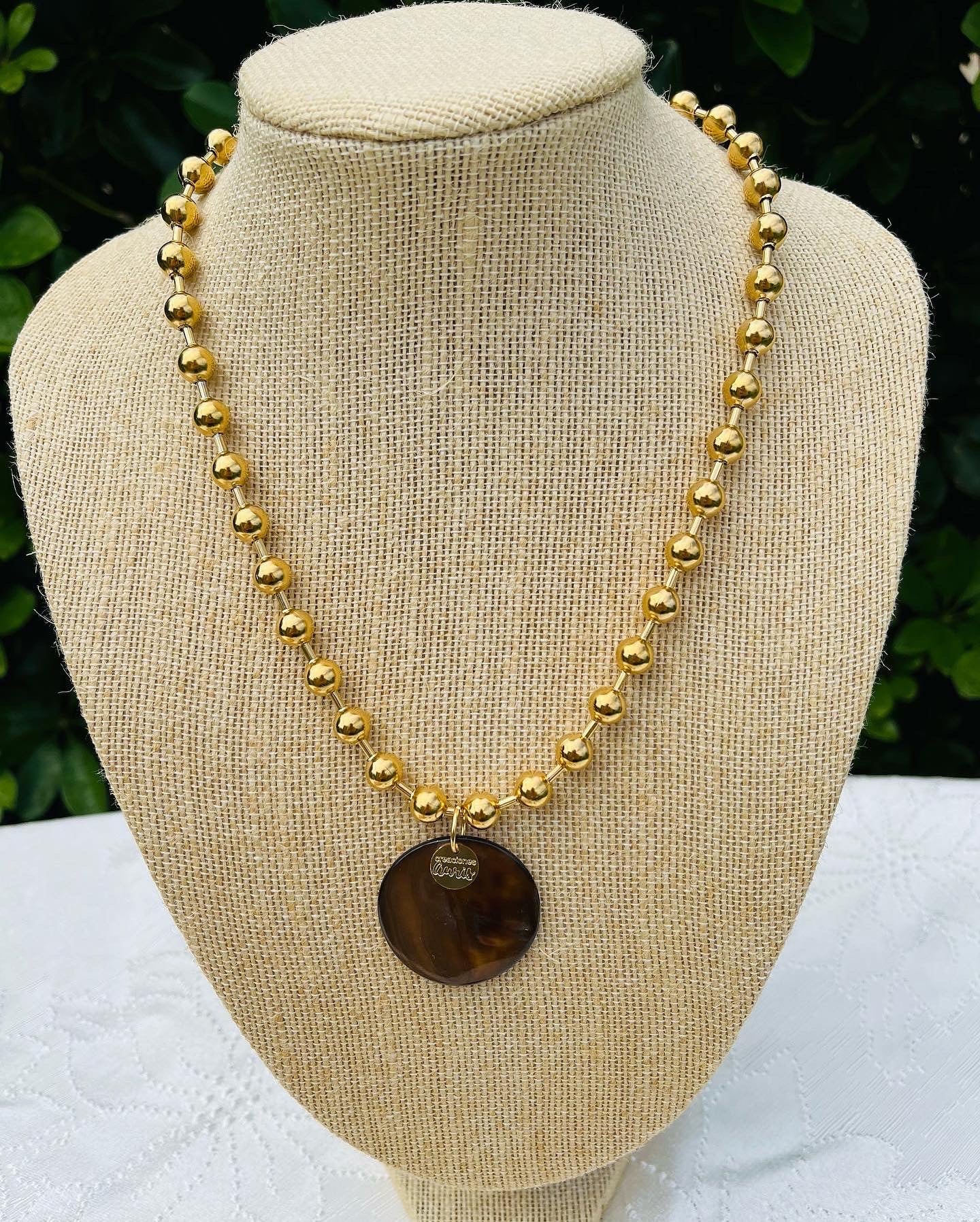 Colección Cadena ball chain Shell marrón