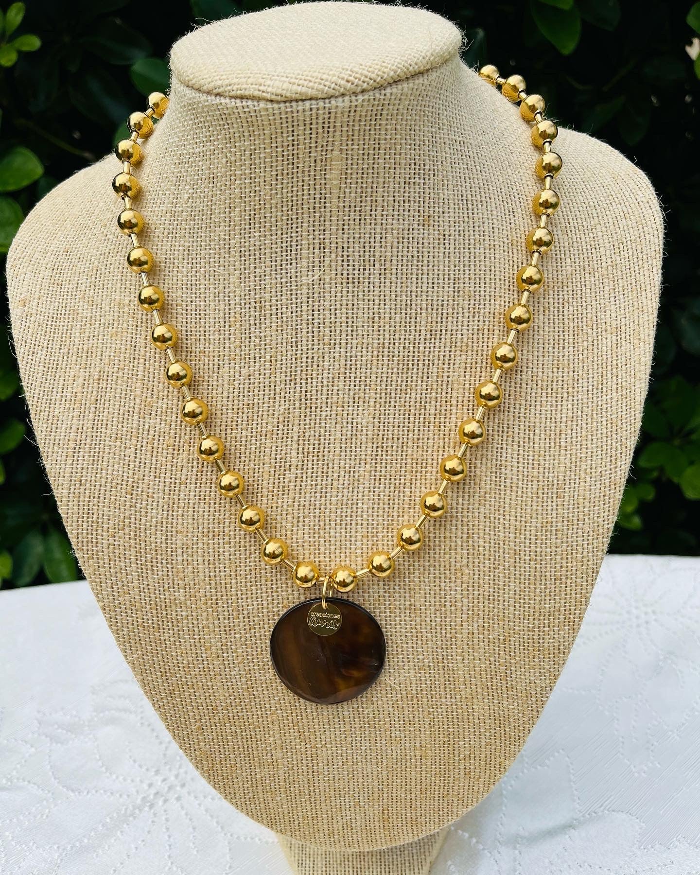 Colección Cadena ball chain Shell marrón