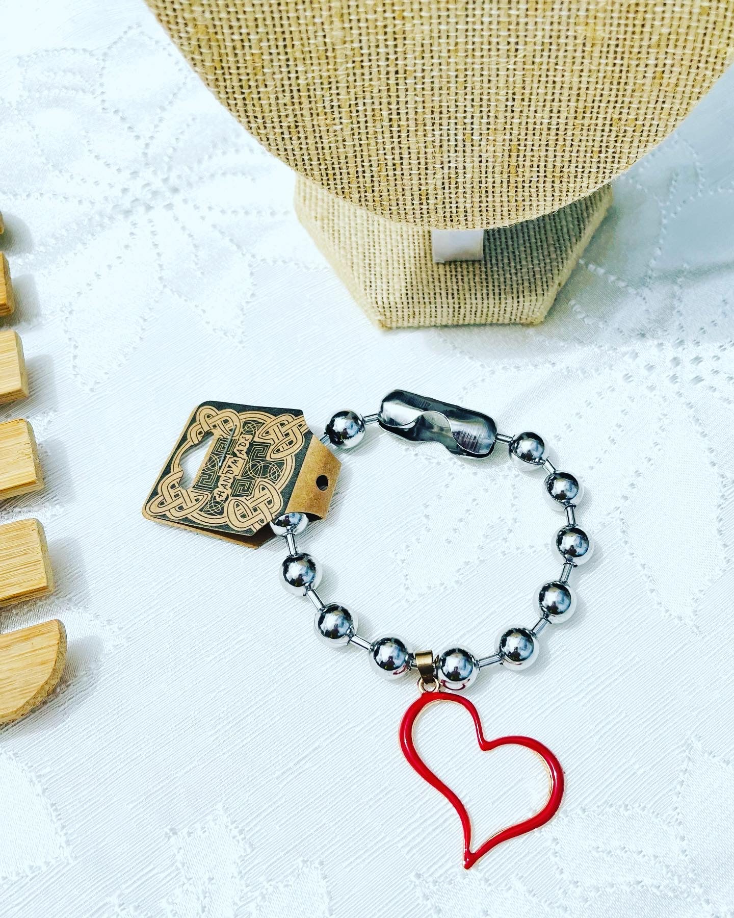 Colección Cadena corazón rojo