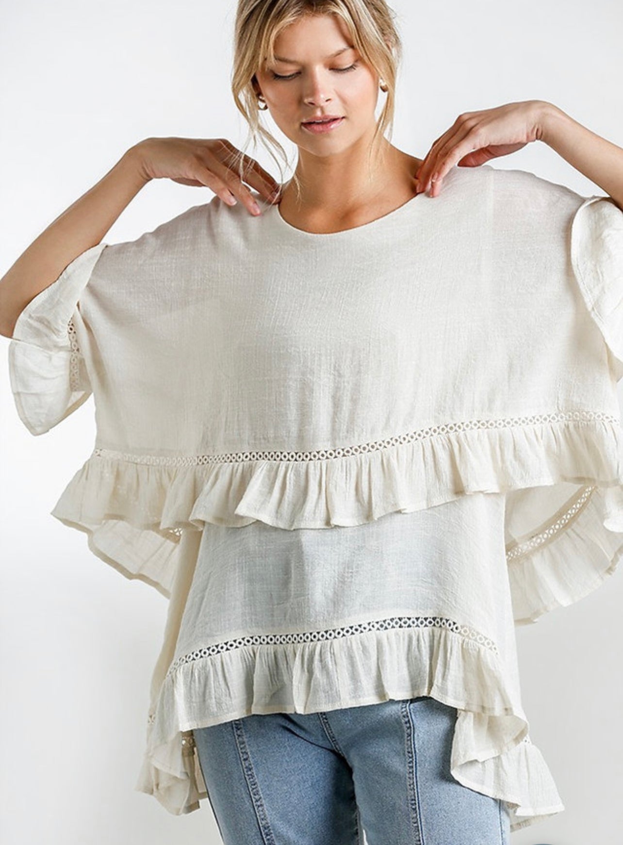 Ruffle Hem Top (M)