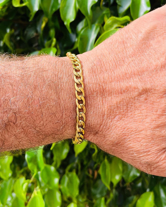 Pulsera dorada Colección Masculina